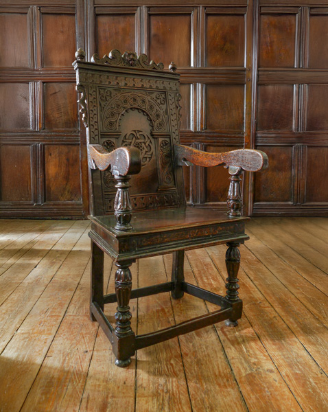 An Extremely Rare Elizabethan Oak Armchair